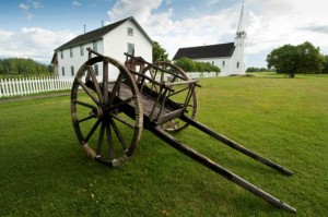 Red River cart at Batoche National Historic Site - Photo Credit: Tourism Saskatchewan/Eric Lindberg