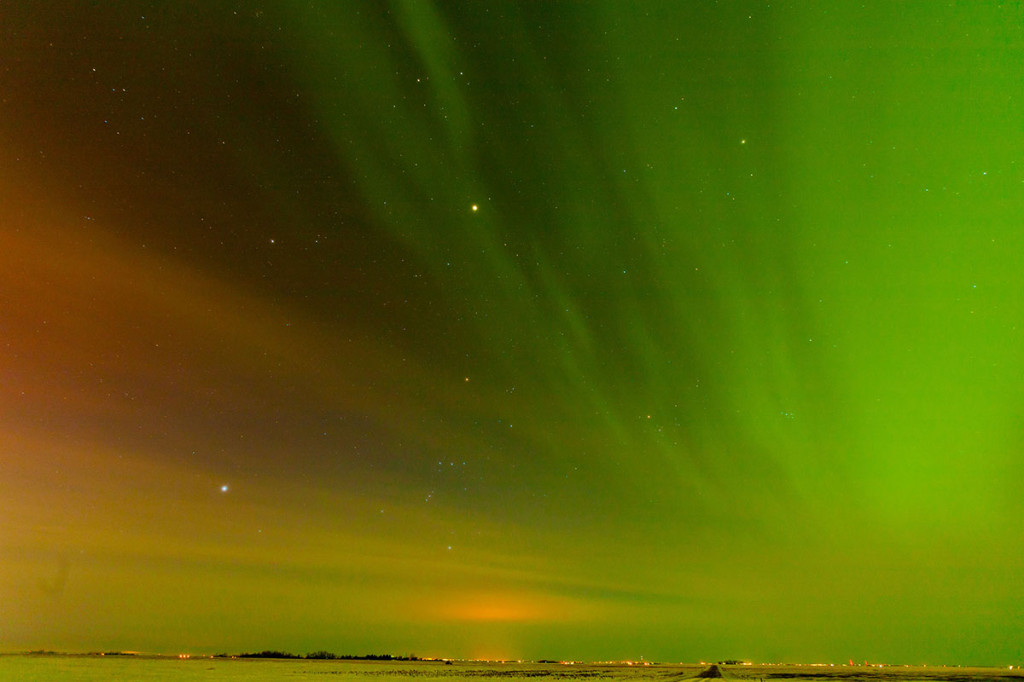 February Aurora and stars Photo credit: Ryan Goolevitch